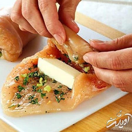 کیویسکی, طرز تهیه کیوسکی, طرز تهیه کیوسکی مرغ با پنیر